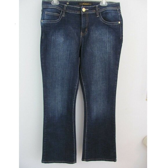 Southpole Jeans Womens Size 11 (32 x 32) Boot Cut Dark Wash Stretch EUC - Picture 1 of 16
